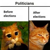 politicians before and after elections